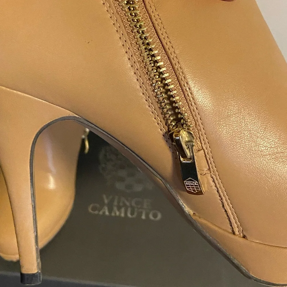 Vince Camuto Tan Women's Heeled Booties - Picture 6 of 10